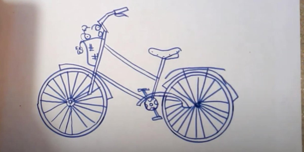 Рисование велосипед в старшей группе