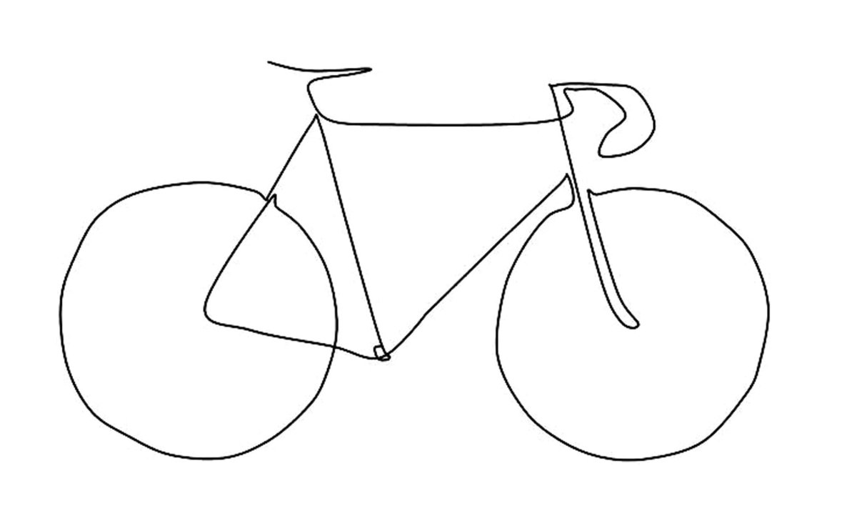 Нарисовать велосипед
