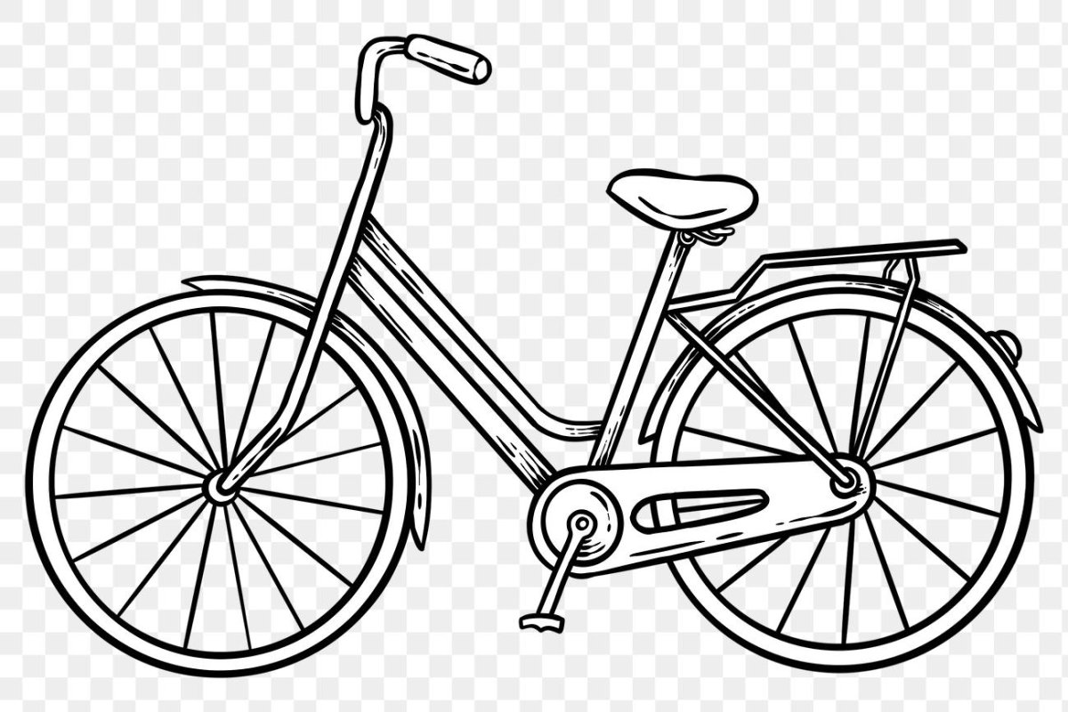 Нарисовать велосипед