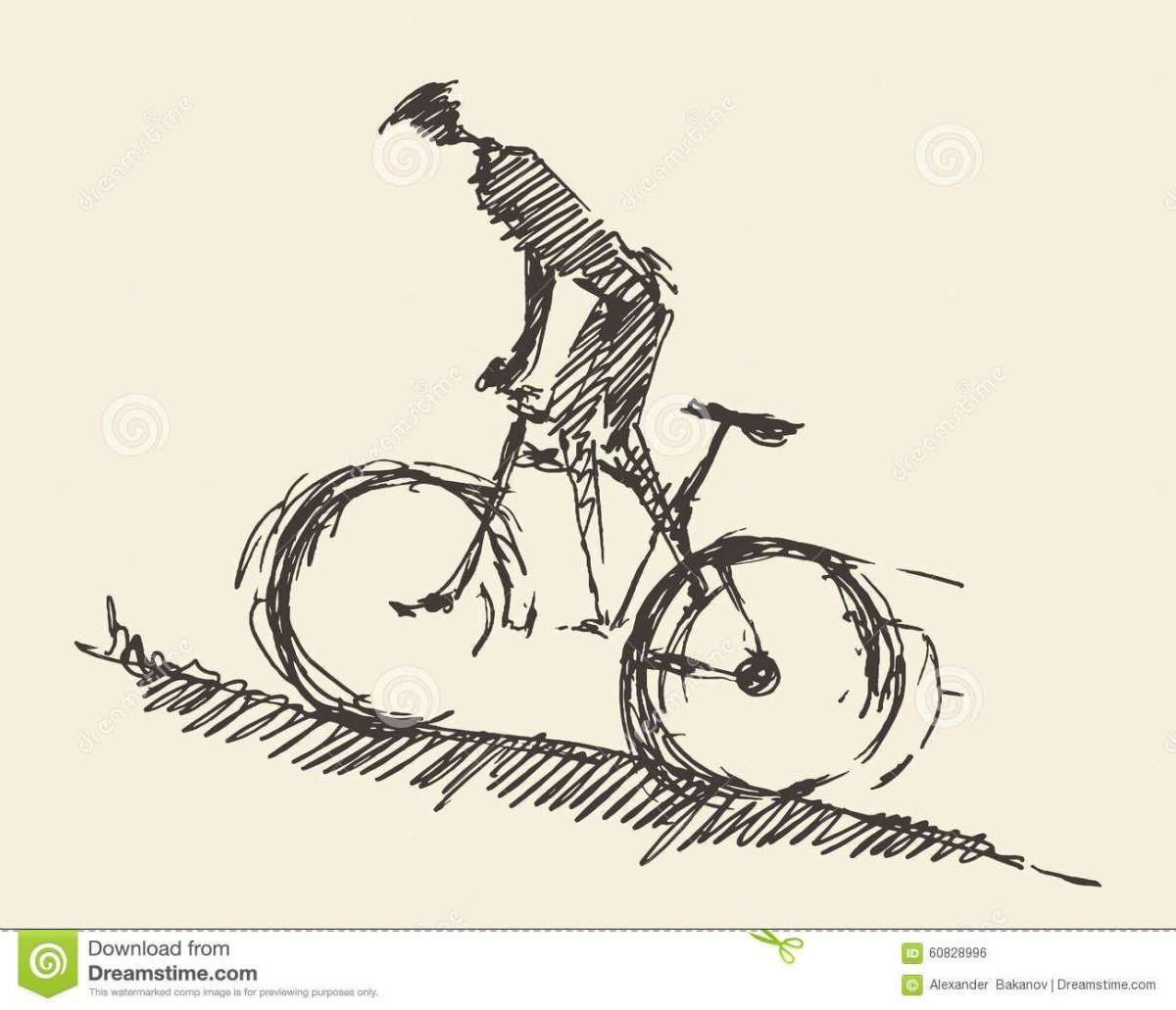 Велосипед набросок