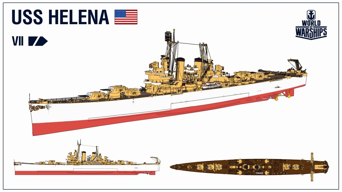 Крейсер USS Helena (дом бумаги 3/2008)