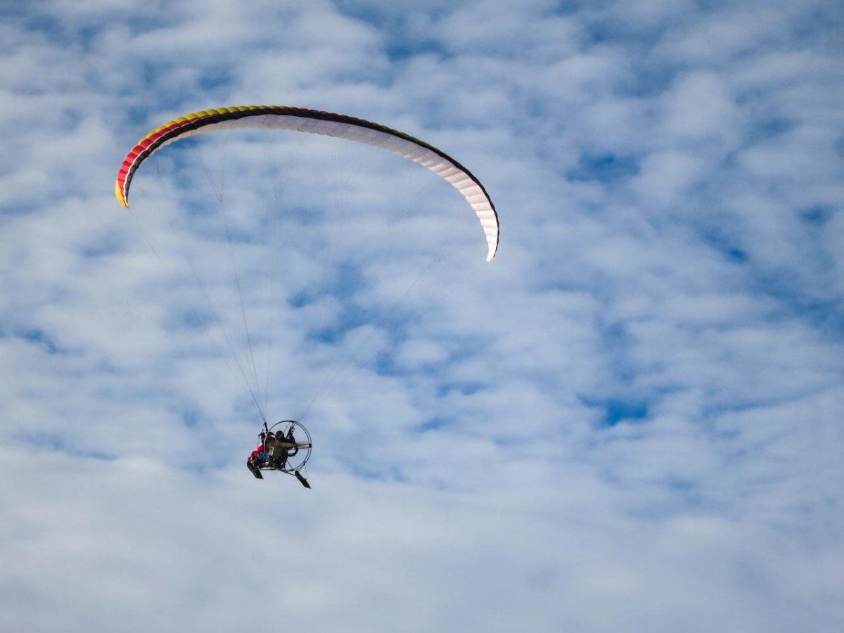 Мотопараплан полет