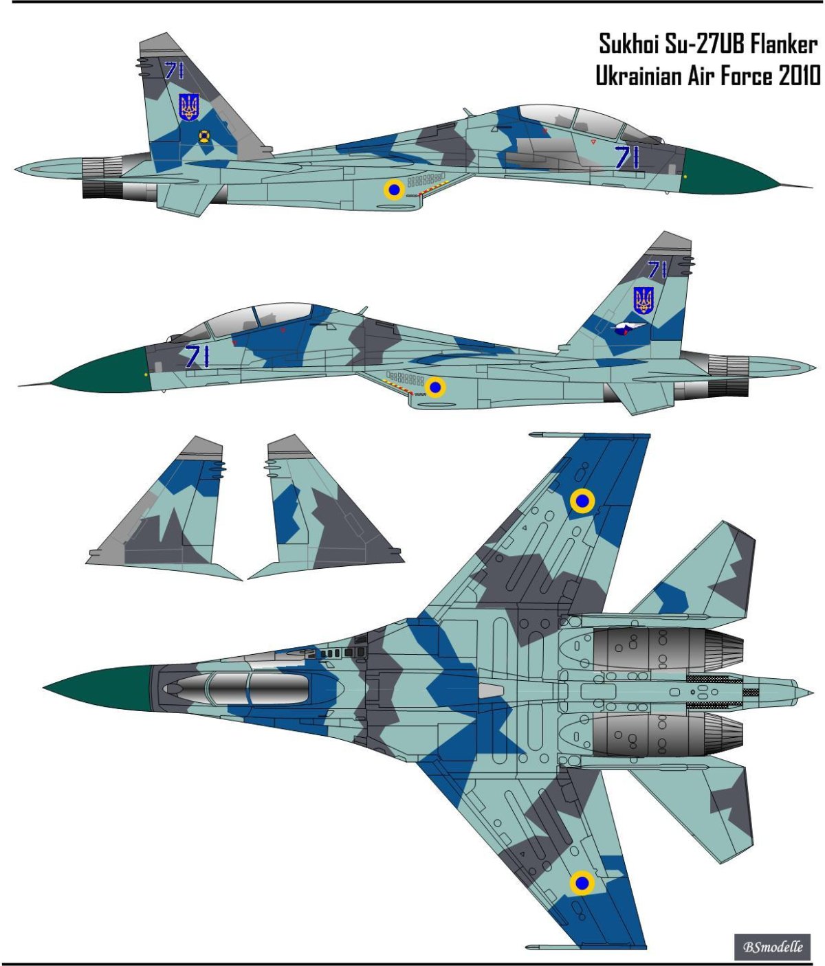 Камуфляж Су-27 Flanker