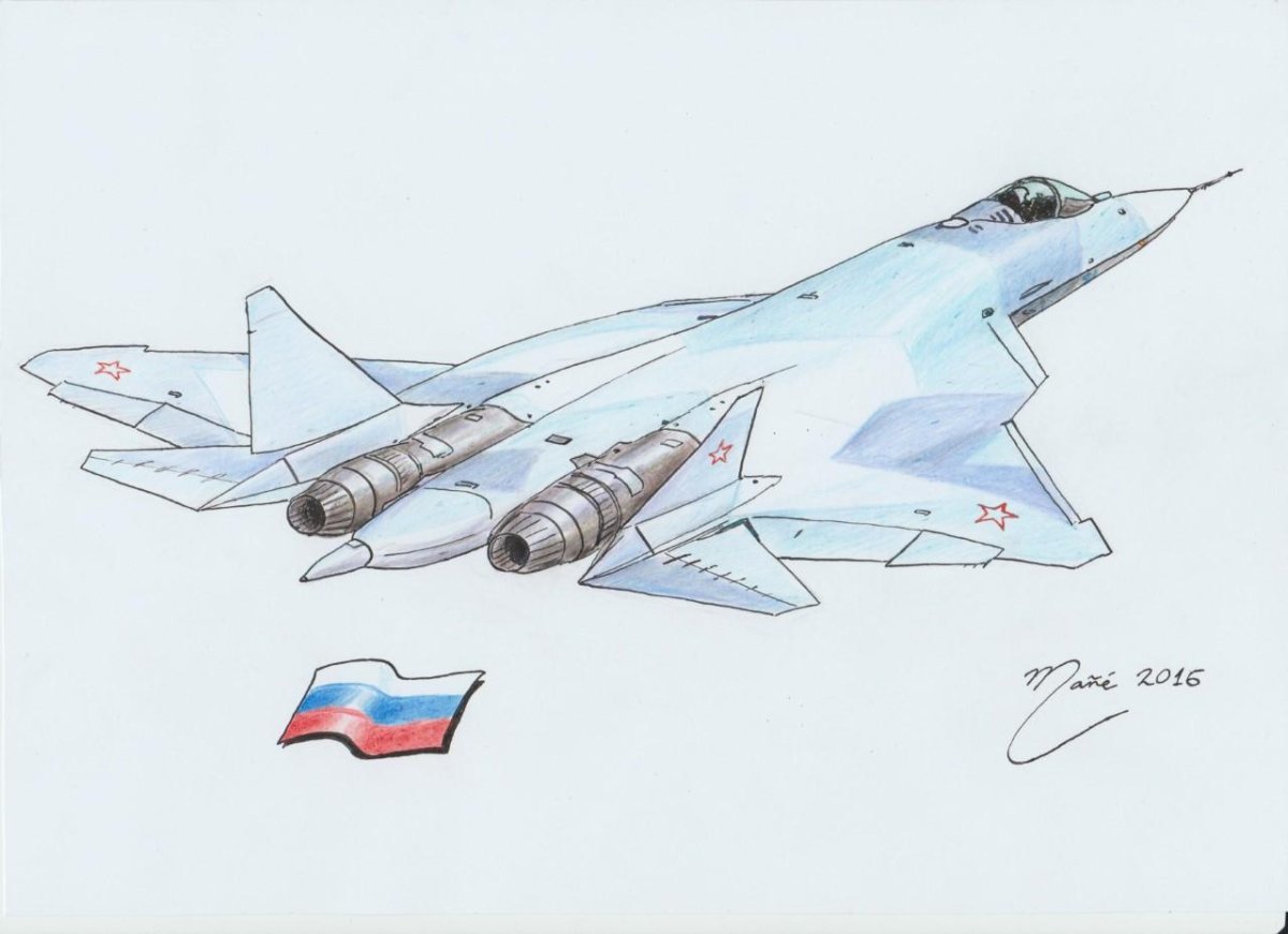 Су-57 двухдвигательный реактивный самолёт