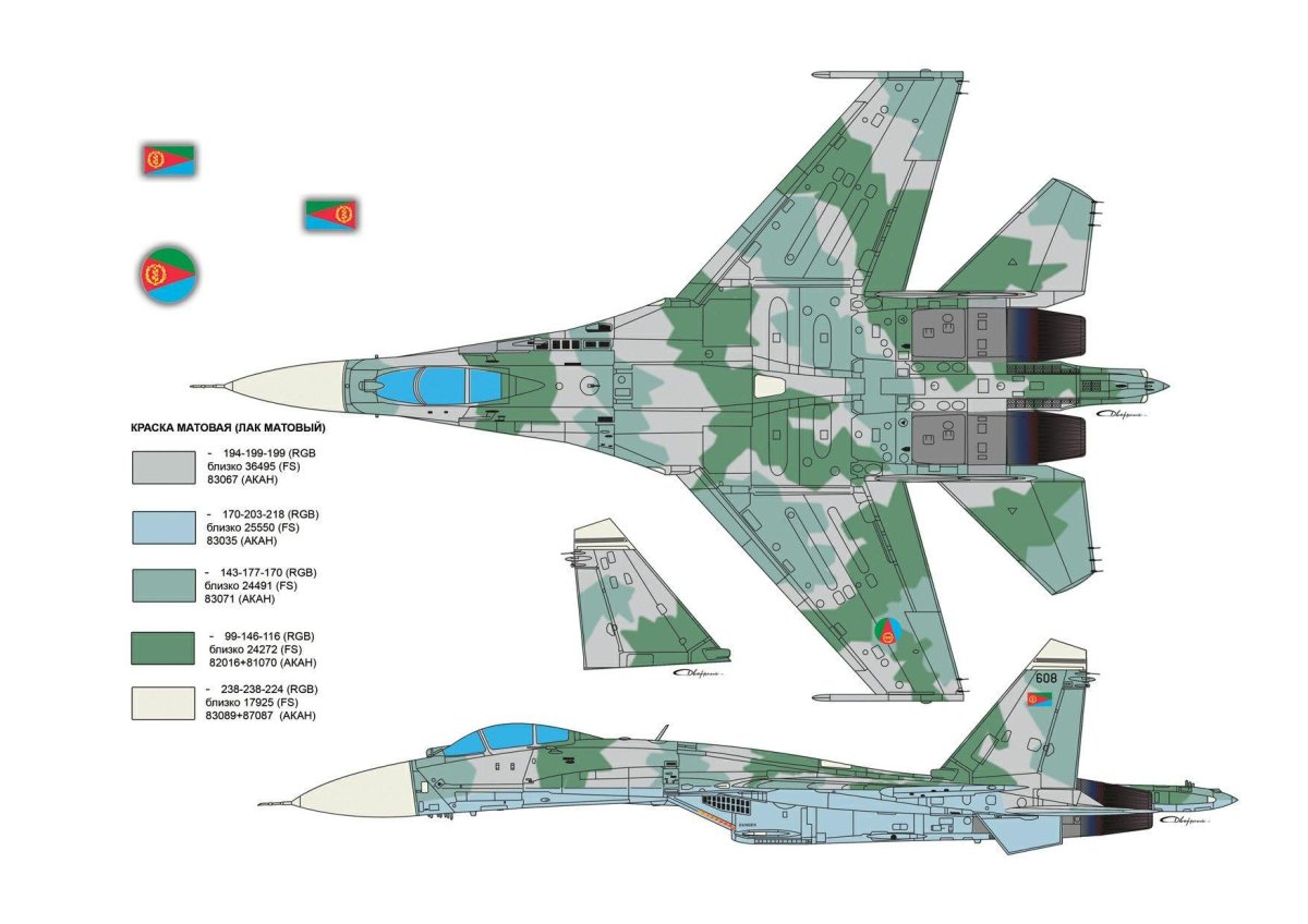 Камуфляж Су-27 Flanker