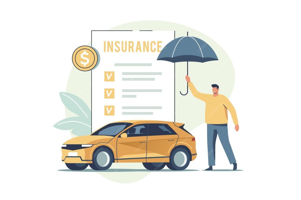 Страхование авто вектор