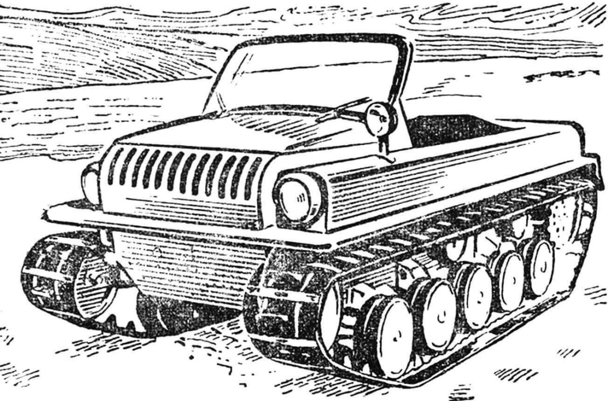 Вездеход Бомбардье гусеничный