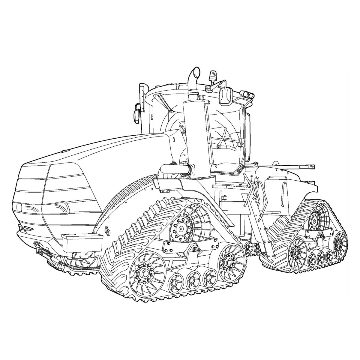Комбайн John Deere раскраска