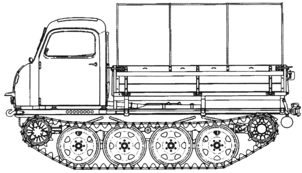 Немецкий гусеничный тягач rso