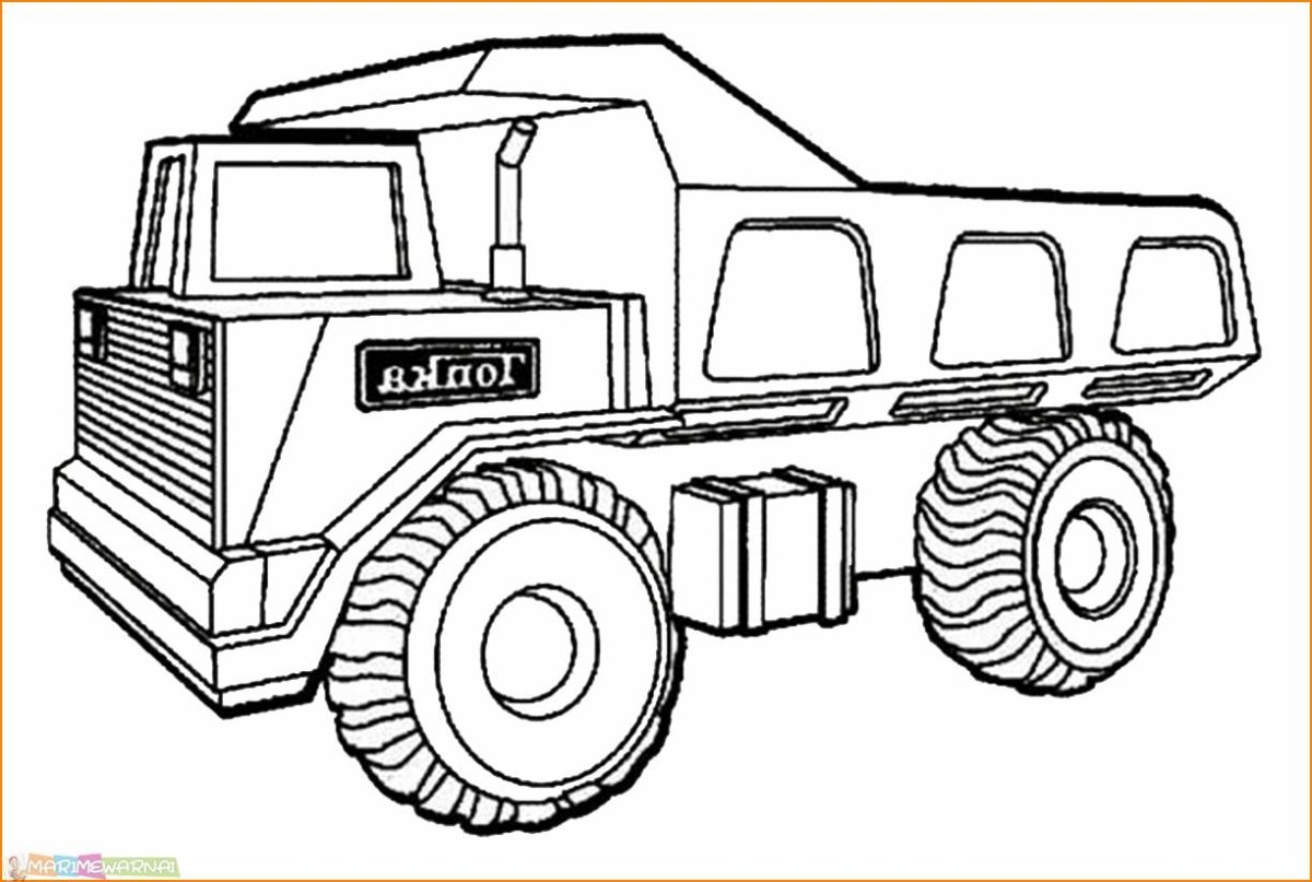 Раскраска строительная техника