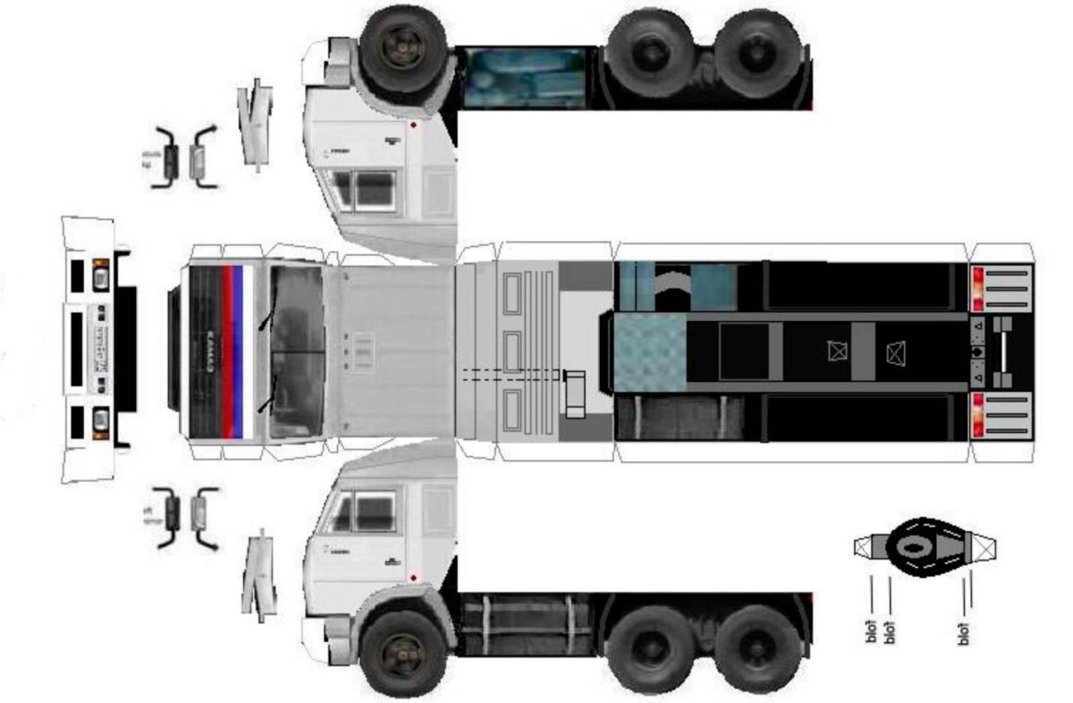 КАМАЗ 54115 развертка