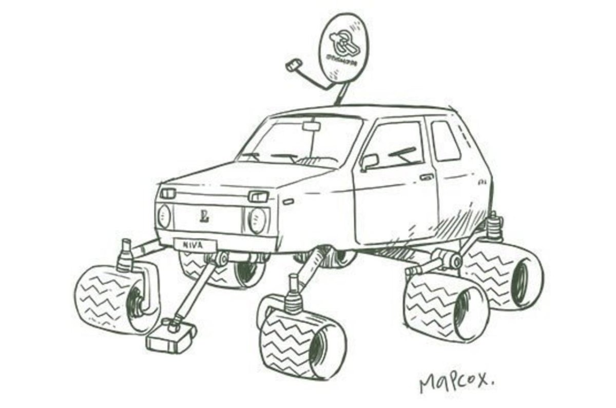 Луноход раскраска