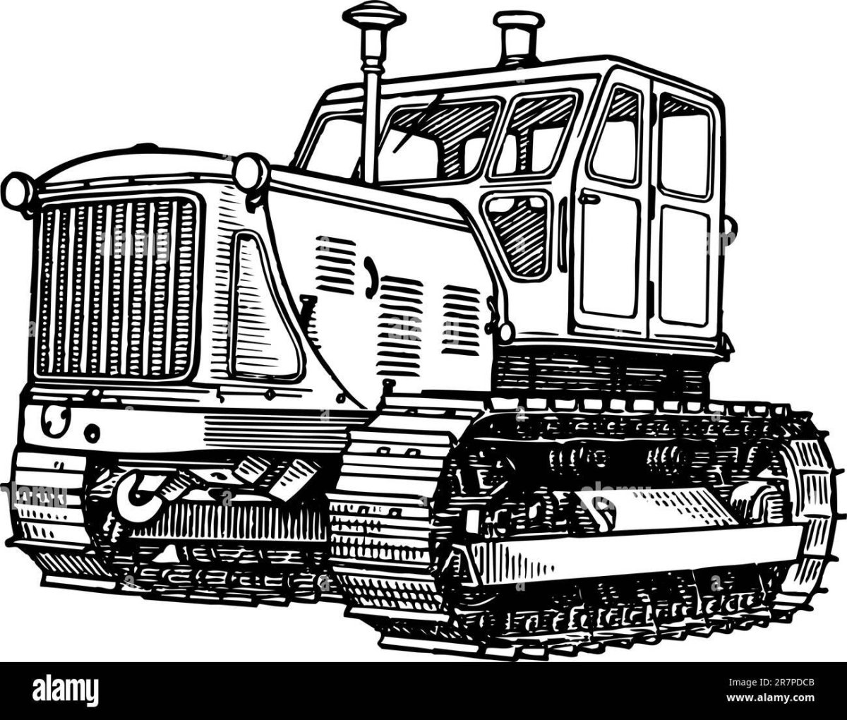 ДТ-75 трактор гусеничный