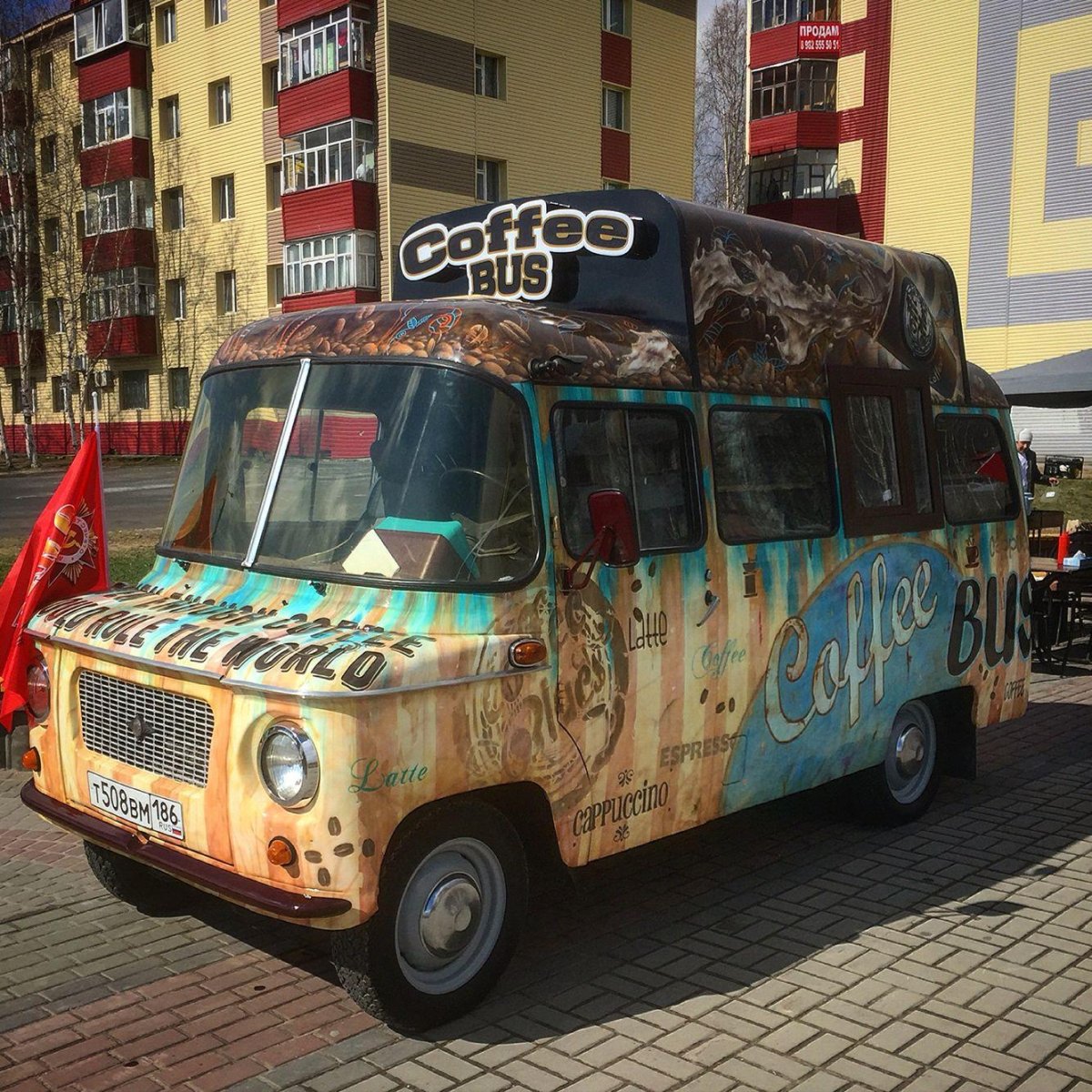 Кофейня в автобусе