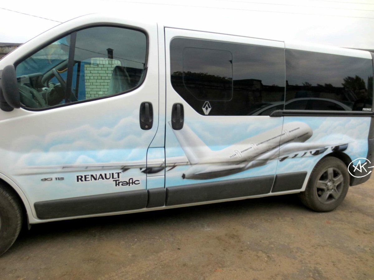 Аэрография на микроавтобусах