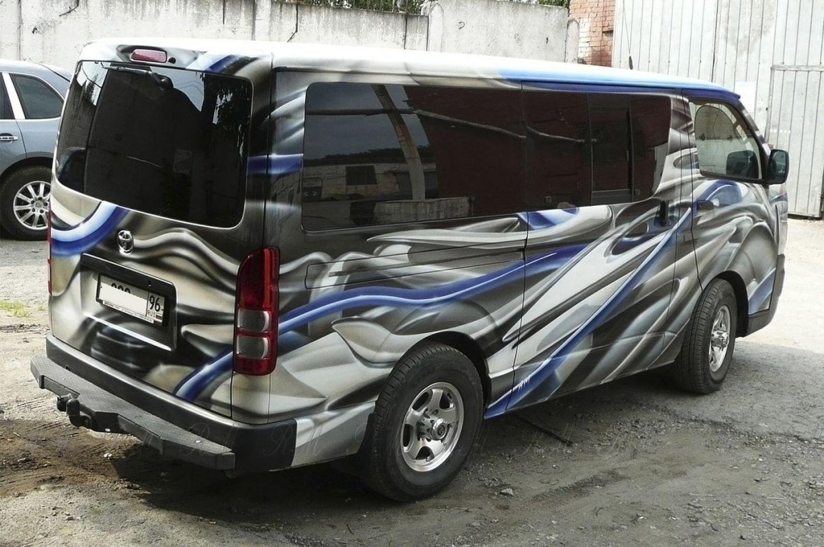 Аэрография на микроавтобусах