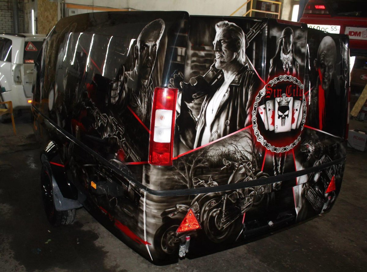 Аэрография город грехов