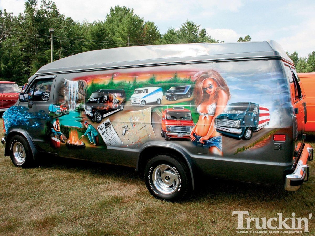 Аэрография на авто микроавтобус