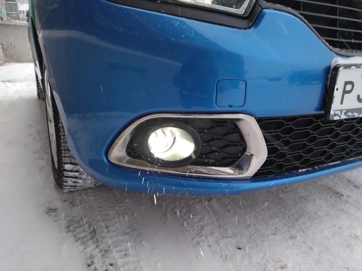 Диодные противотуманки Рено Сандеро