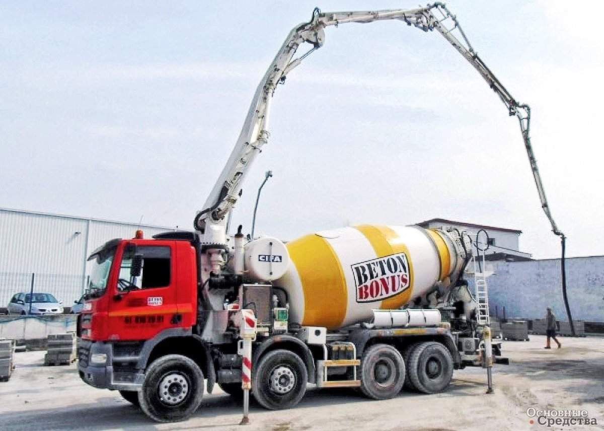 Бетоносмеситель с бетононасосом КАМАЗ