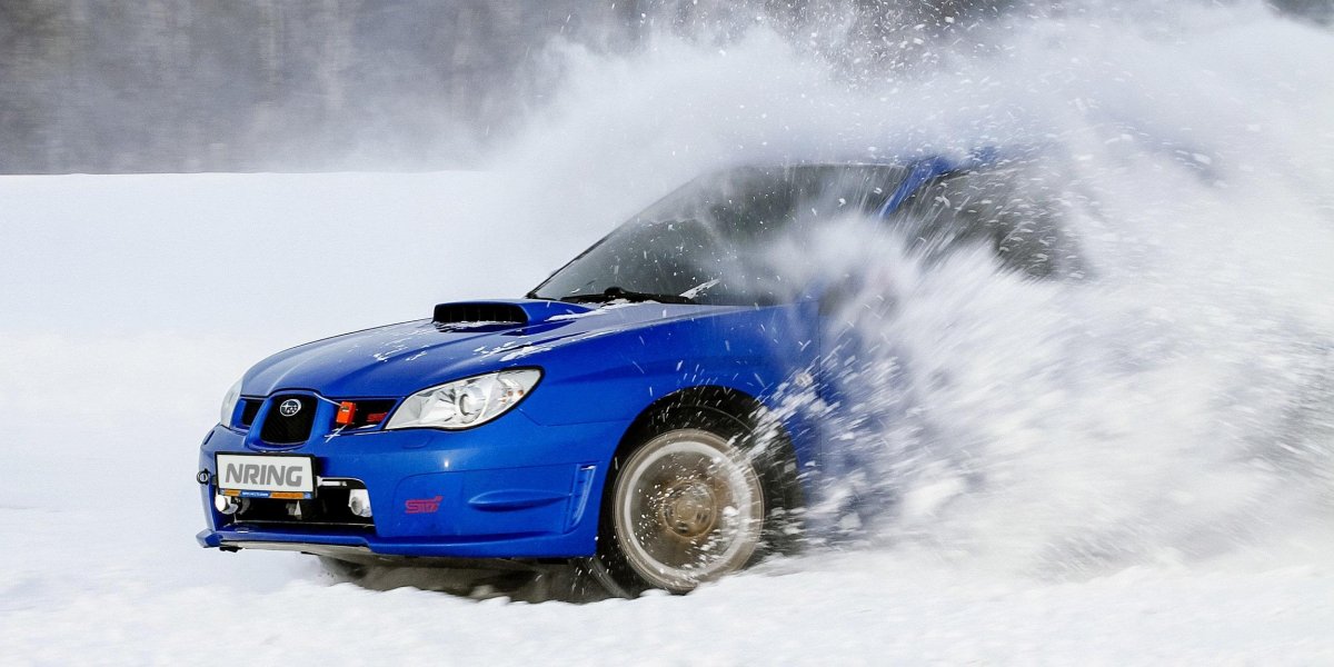 Дрифт трек зима