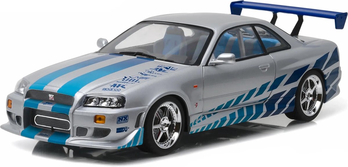 Машинка fast and Furious Форсаж 1:24 Nissan Skyline gt-r (r34)