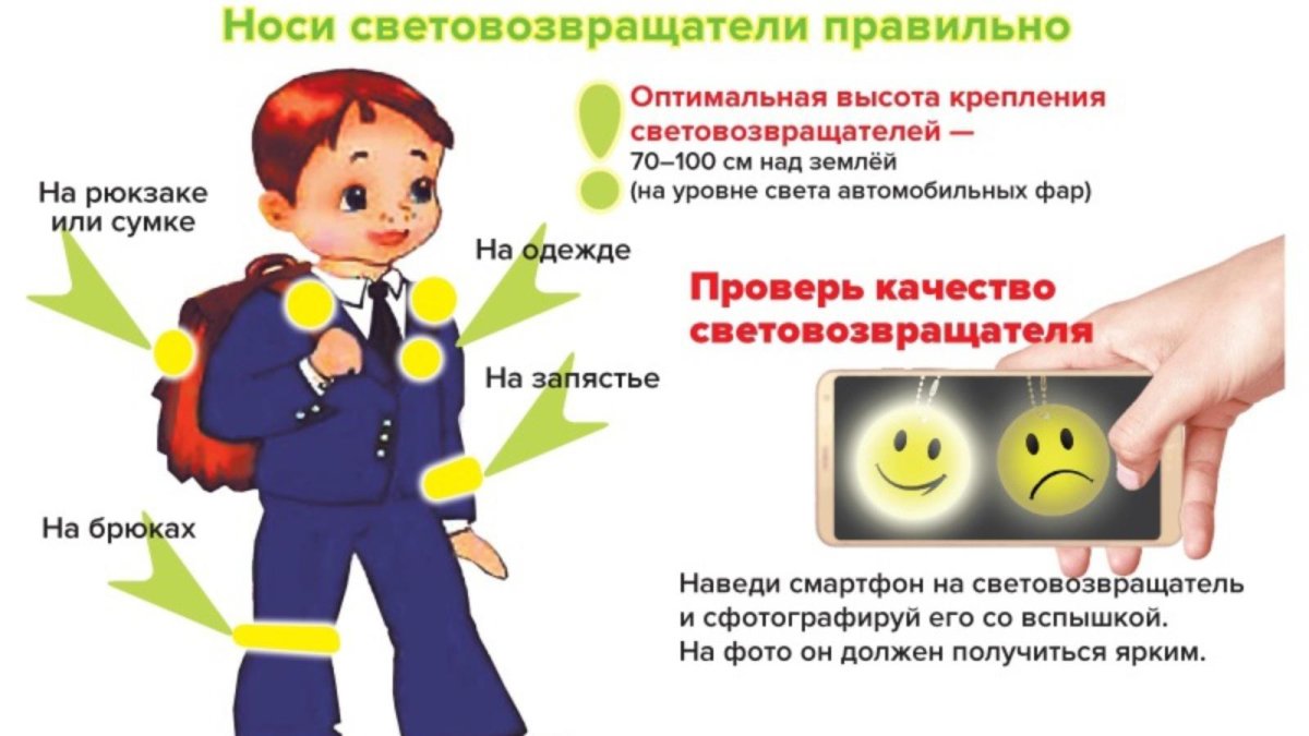 Светоотражатели для детей