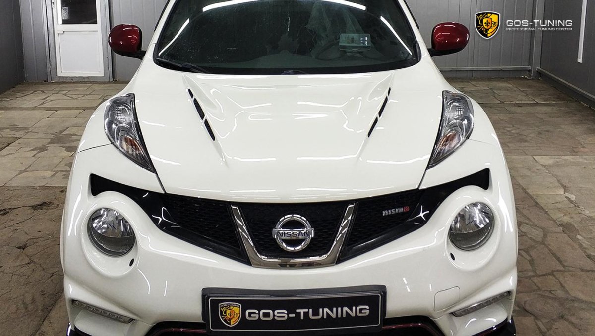 Juke тонировка верхних фар