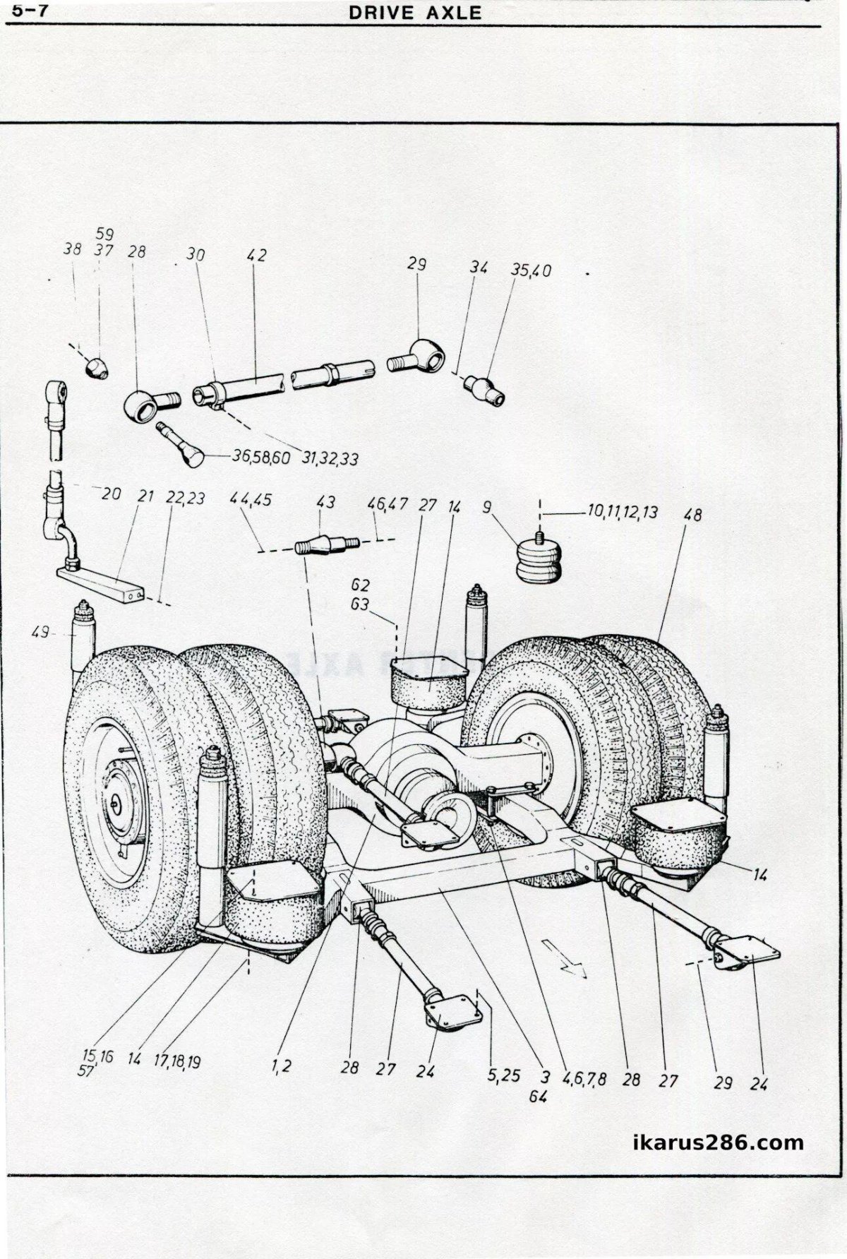 Передняя подвеска Икарус 260