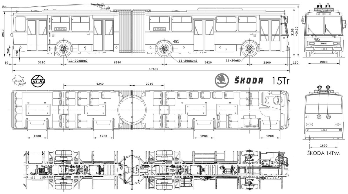 Габариты автобуса ЛИАЗ 6213