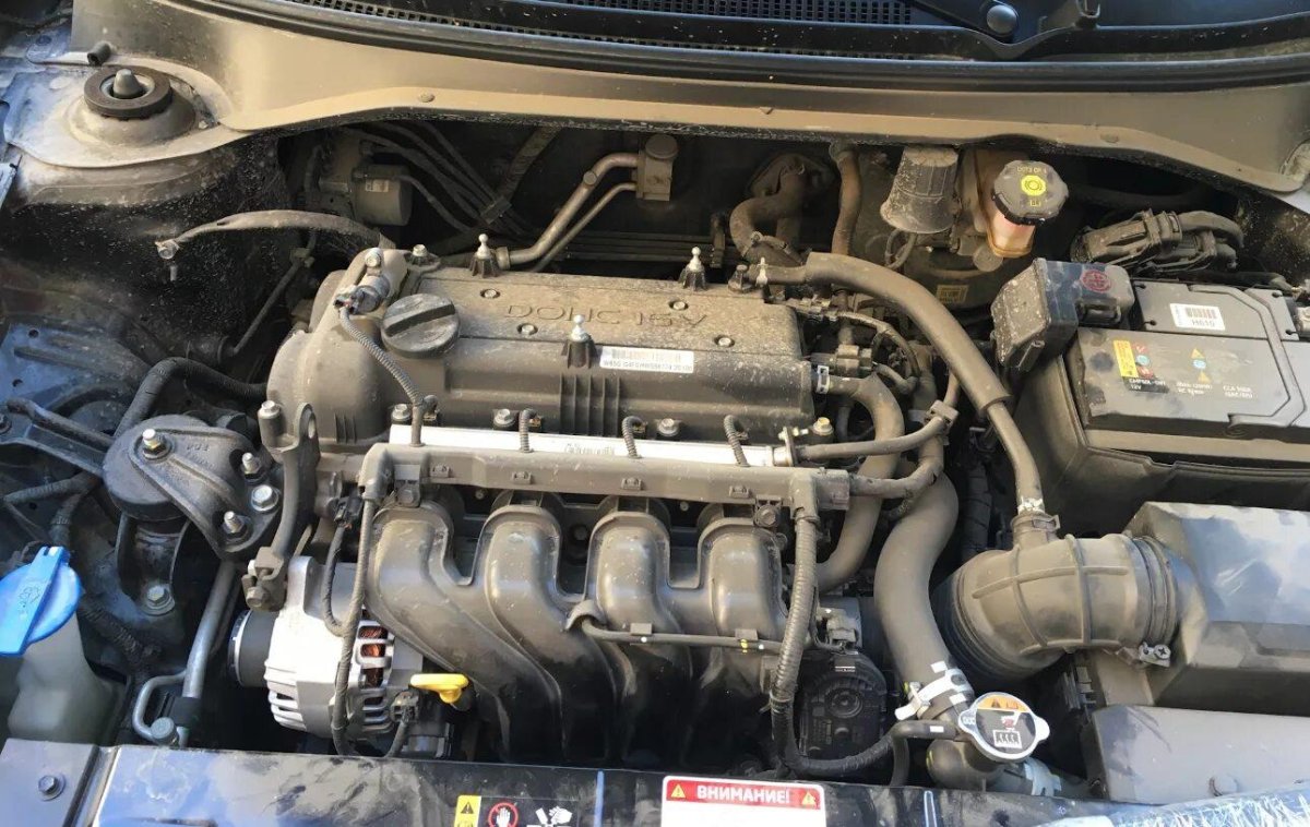 Двигатель Kia Rio 1.6