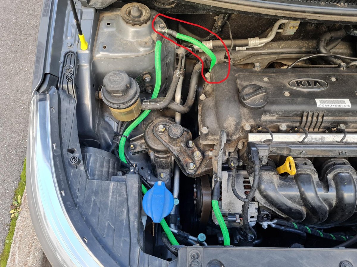 Киа Рио 2 провод массы двигателя