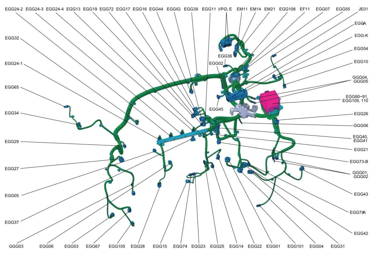 Жгут проводов форсунок Киа Рио 4