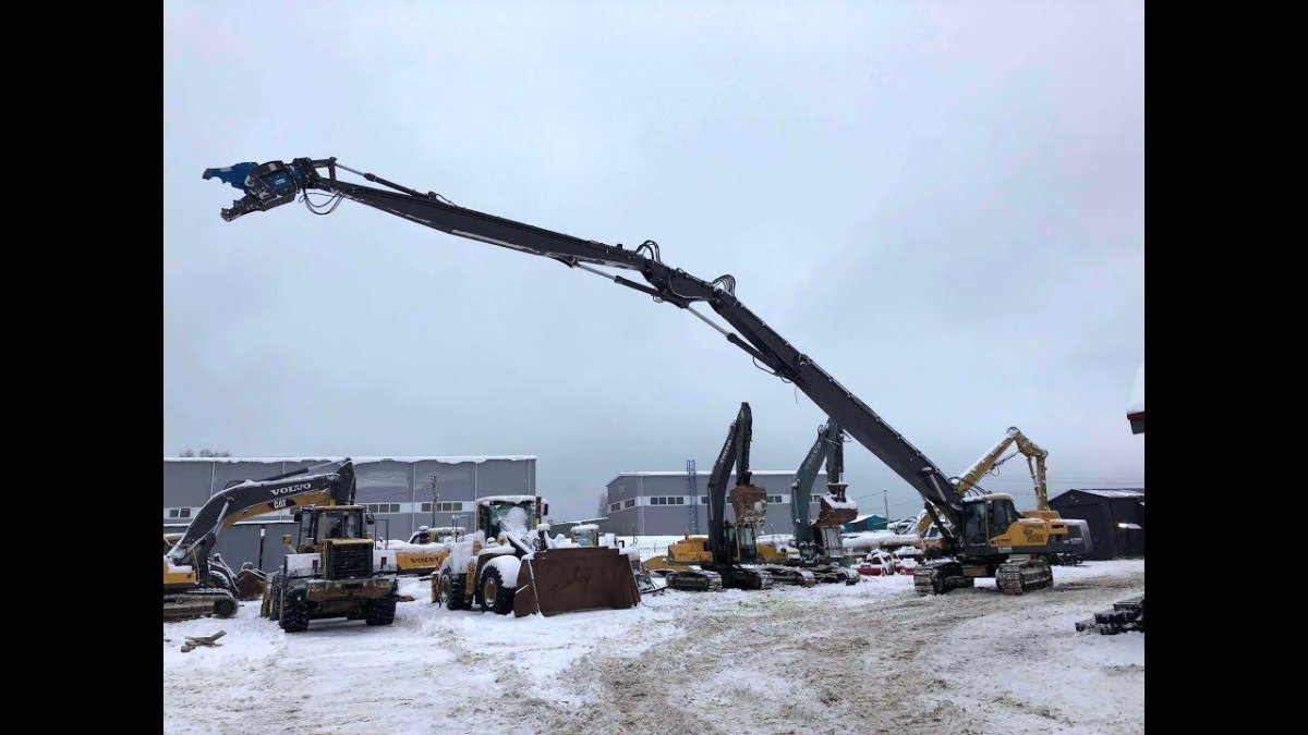 Экскаватор-разрушитель Volvo ec480dl (высота-28 метров)