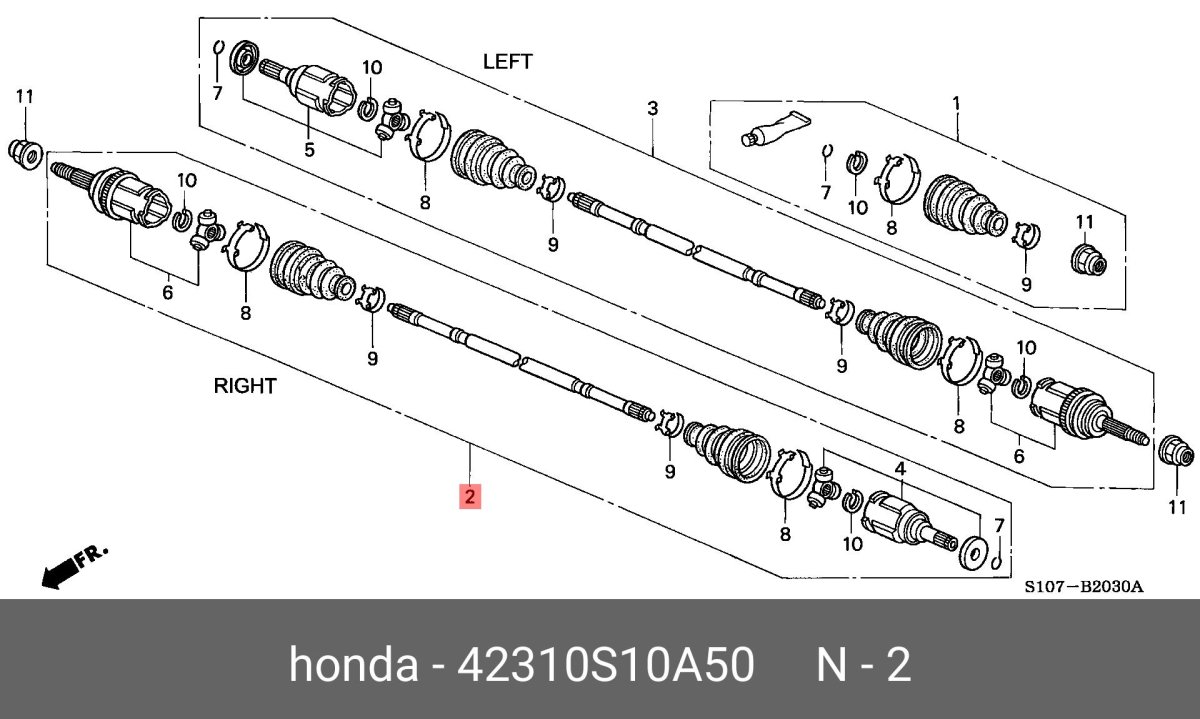Привод вала Хонда стрим 2002