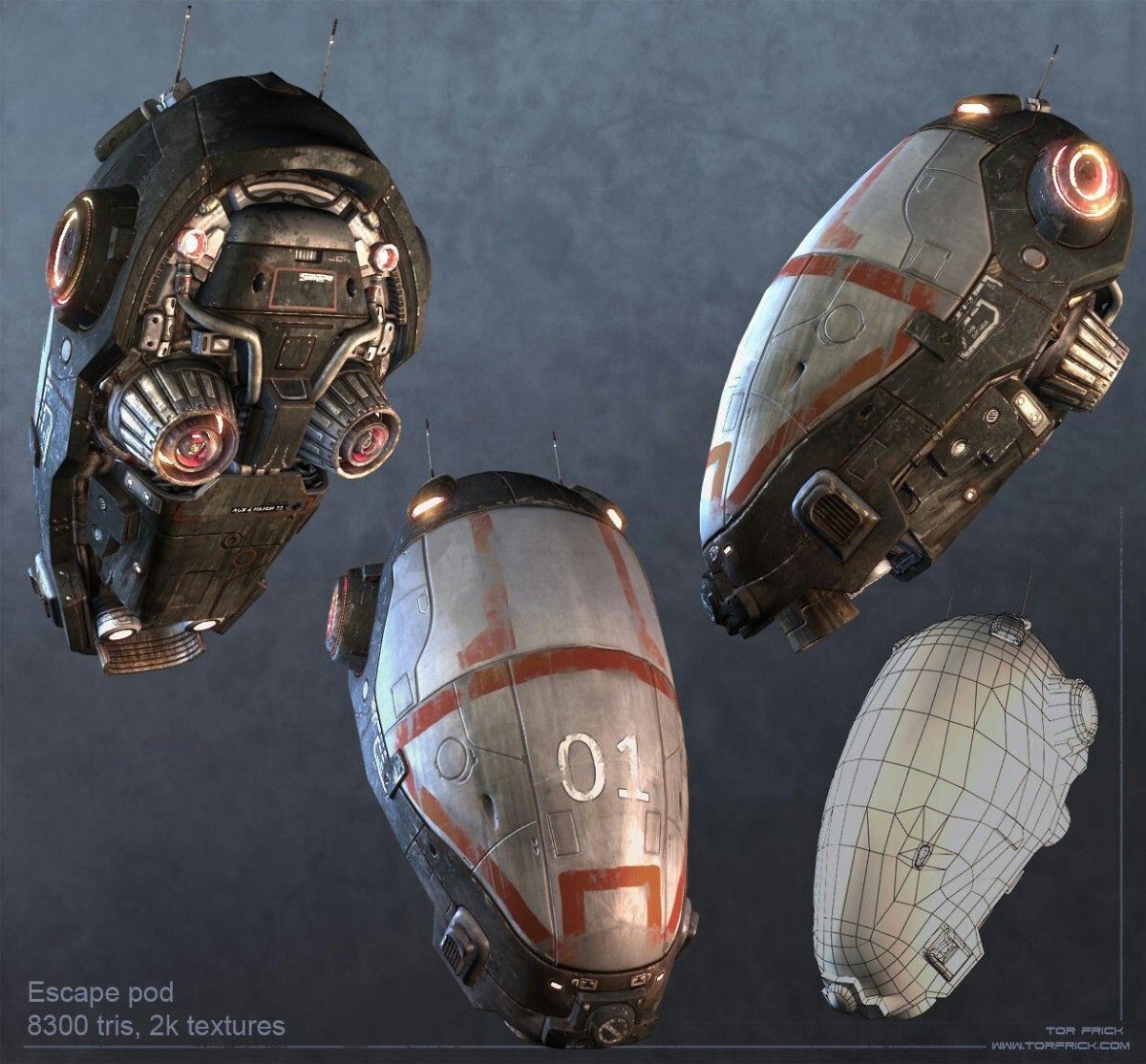 Спасательные капсулы Sci Fi