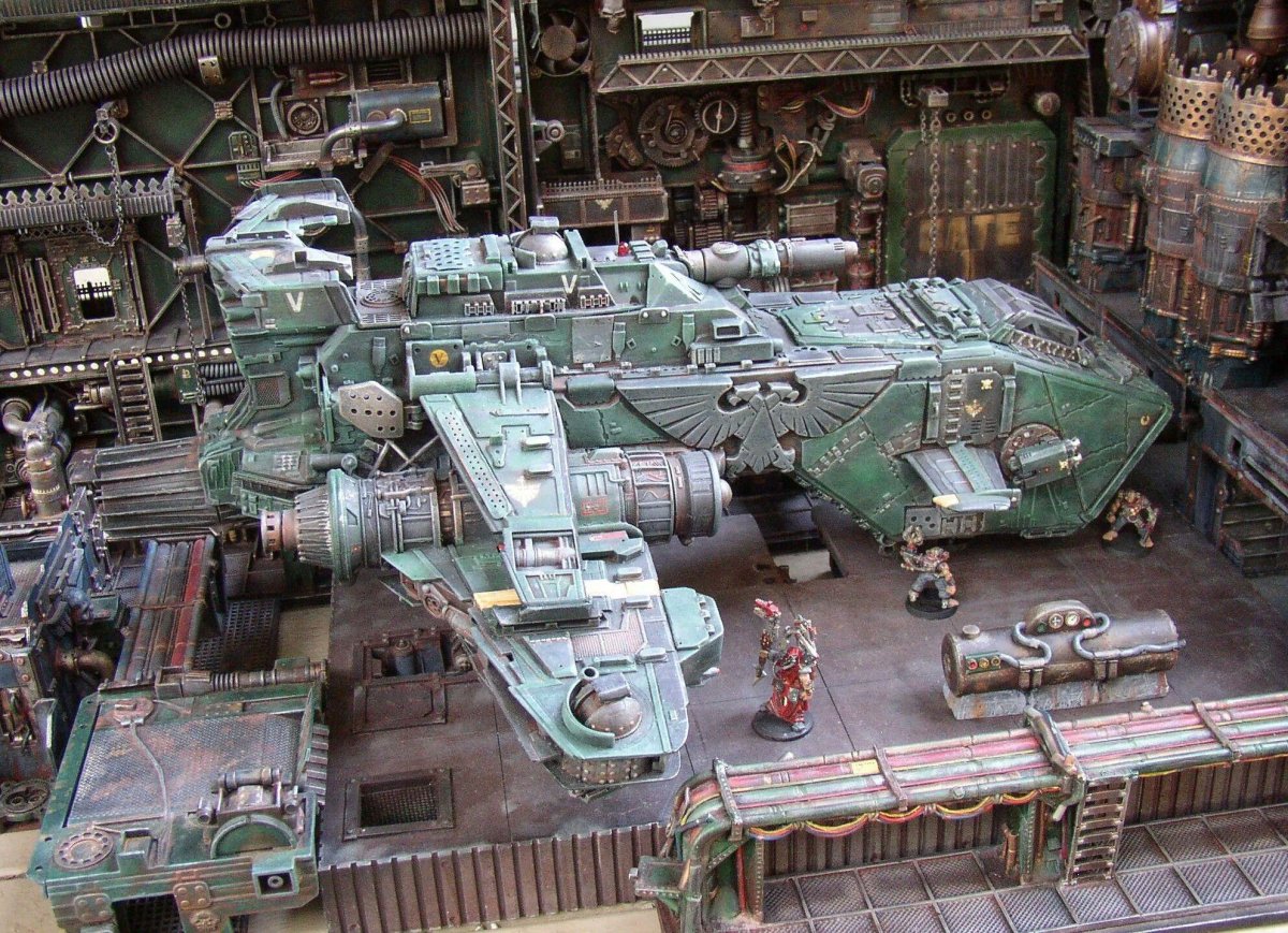 Warhammer 40000 террейн корабль