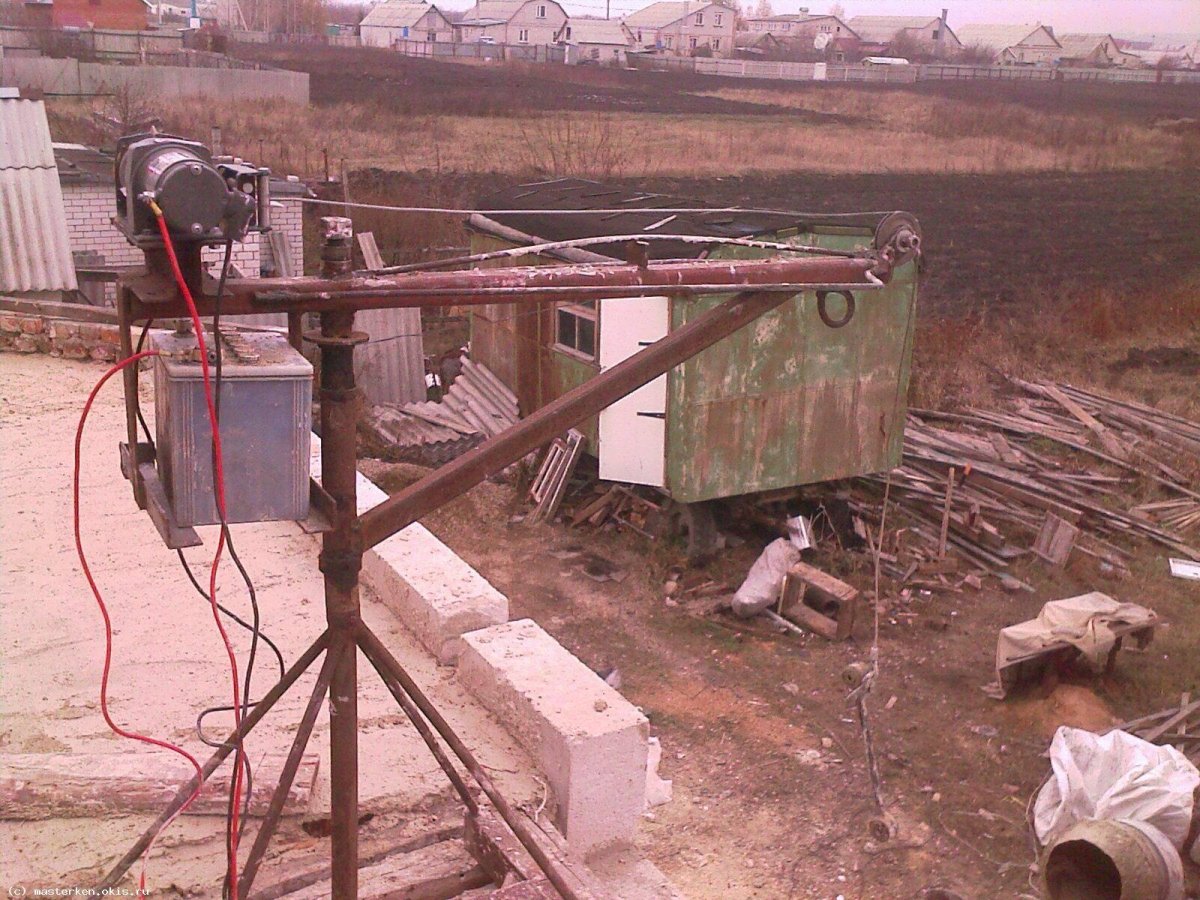 Мини-кран МКП-500 (60м, 220в)