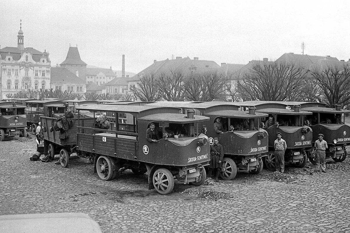 Паровой грузовик Škoda Sentinel
