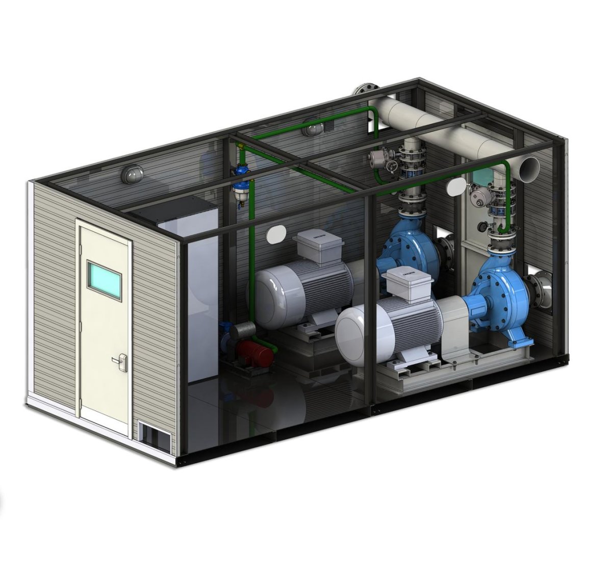 Блок-бокс повысительной насосной станции