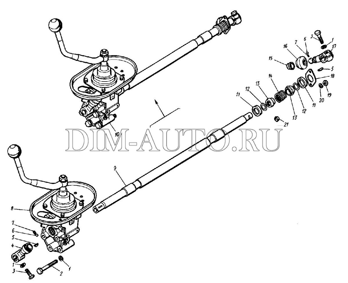 Привод переключения передач КАМАЗ 43118