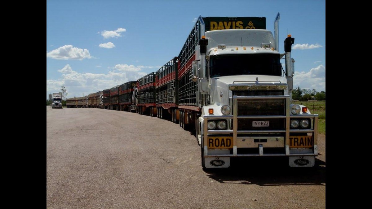 Мега машины автопоезда Австралии