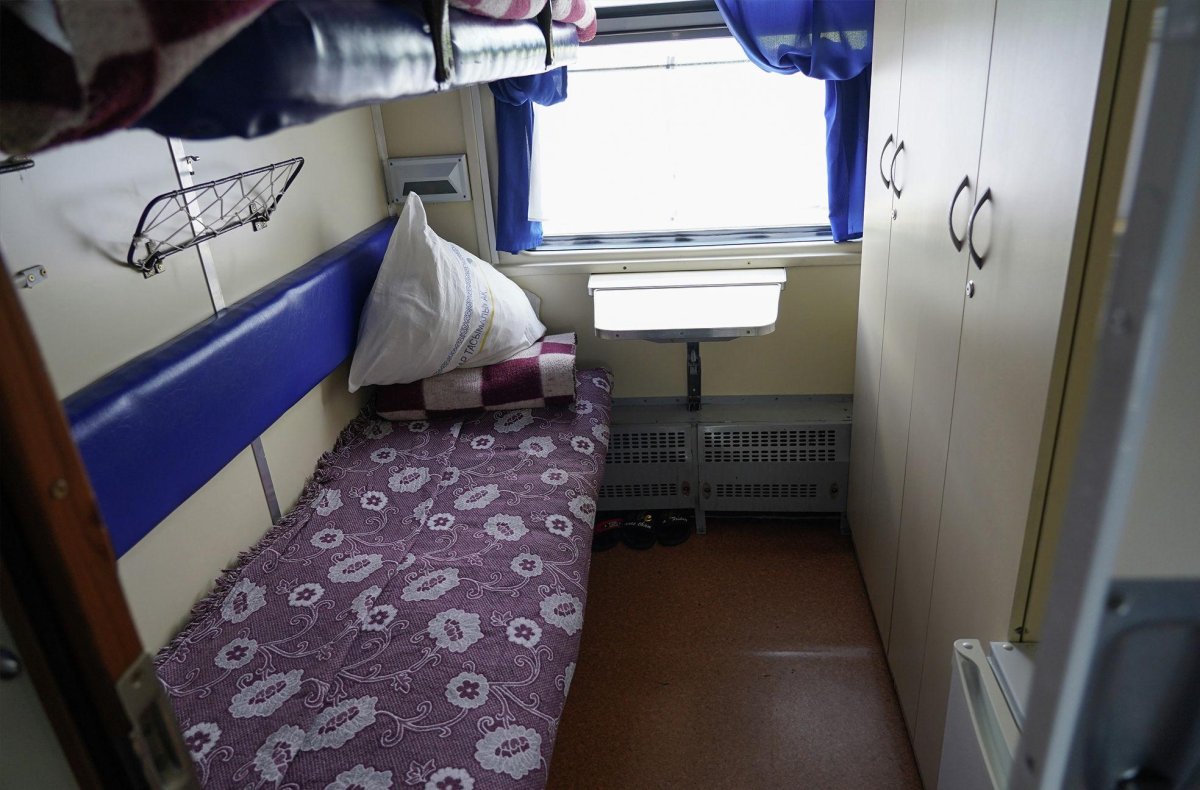 Поезд здоровья внутри