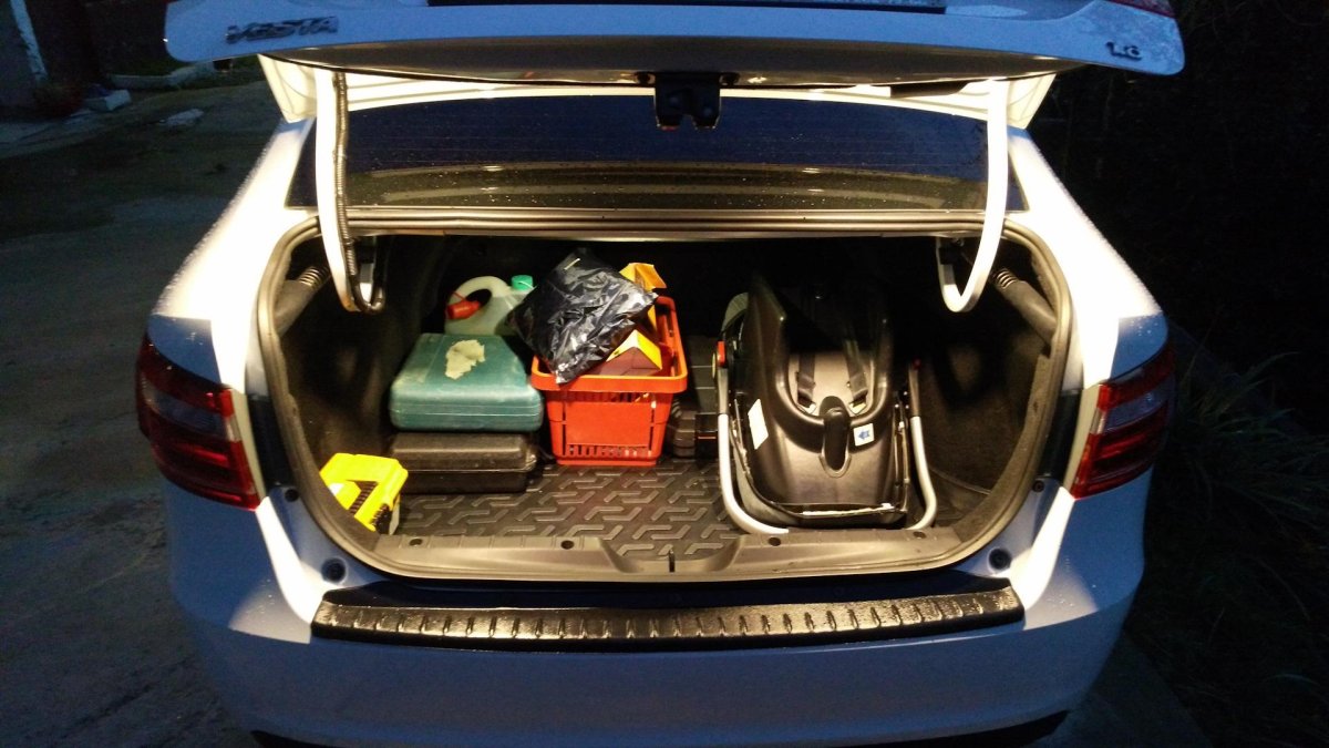 Подсветка багажника Лада Веста