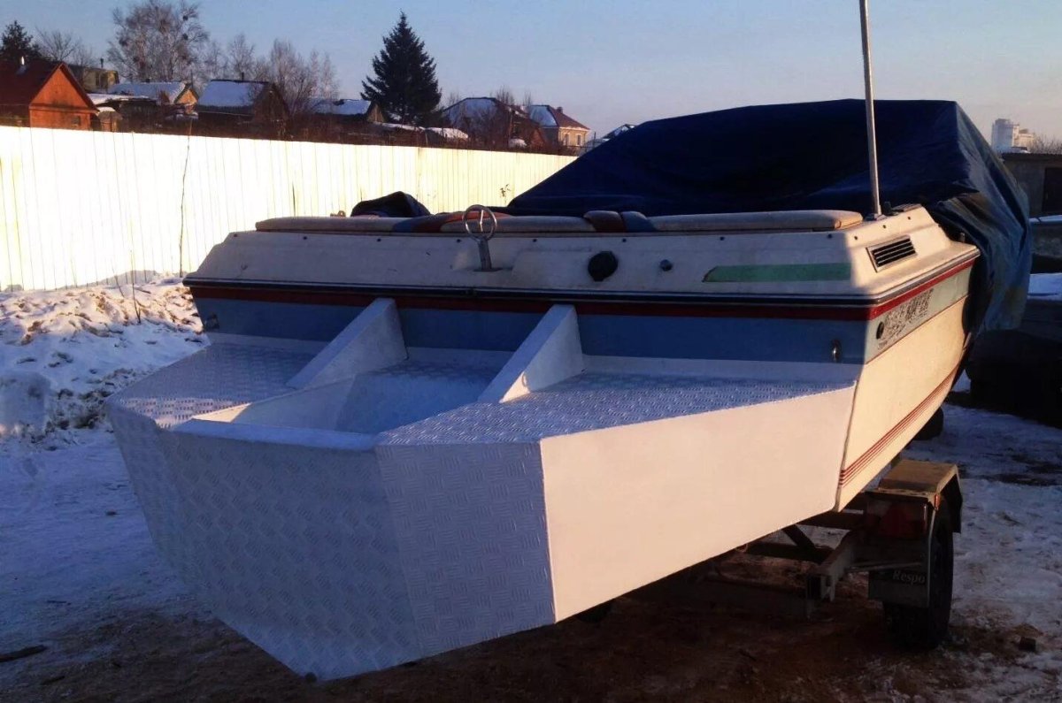Лодка Амур выносной транец