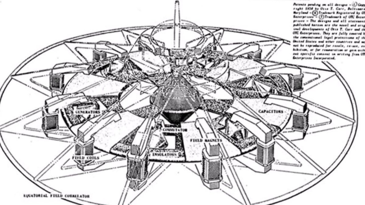 Летающая тарелка Николы Тесла чертежи
