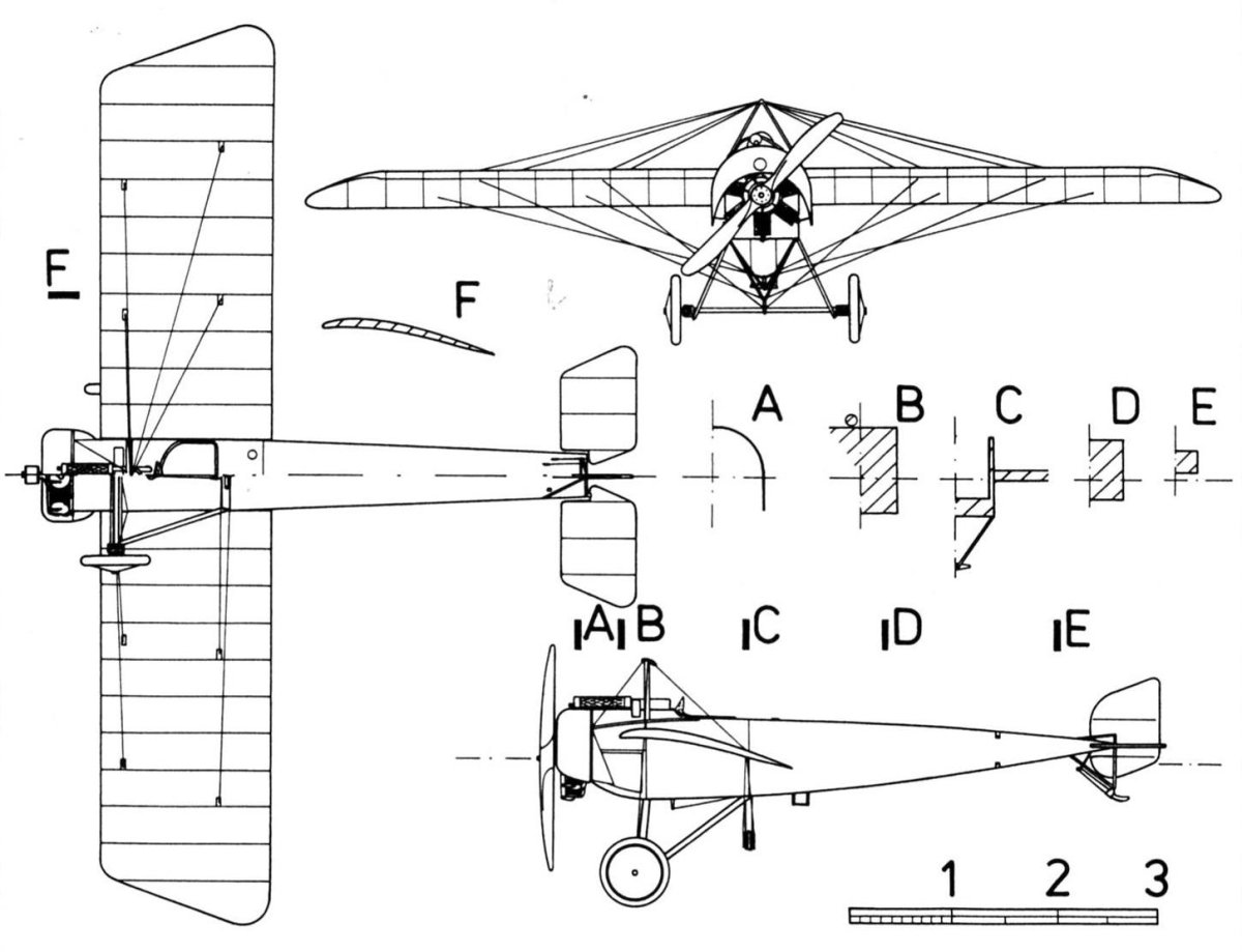 Фоккер е 3 чертежи