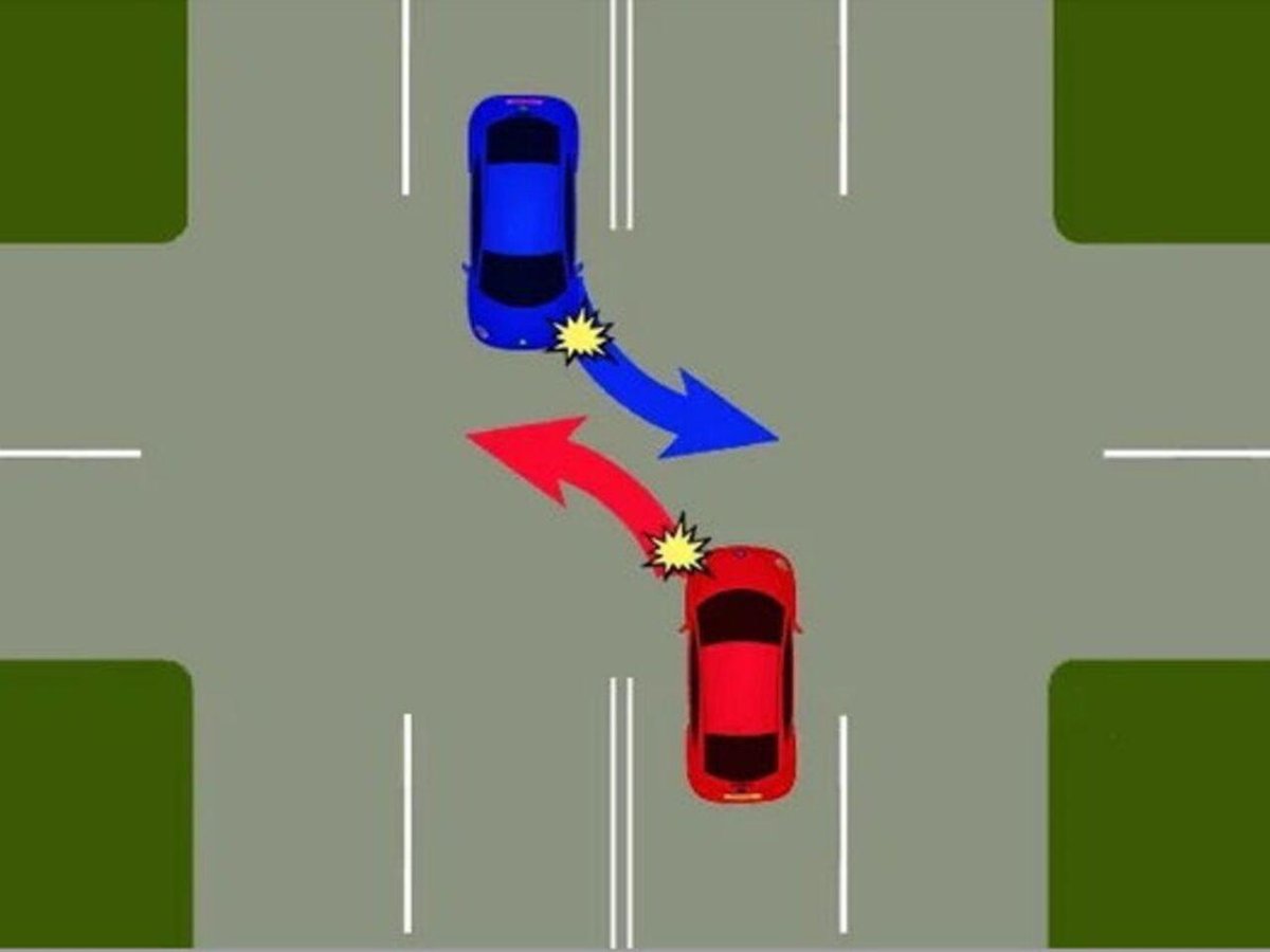 ПДД проезд поворот налево