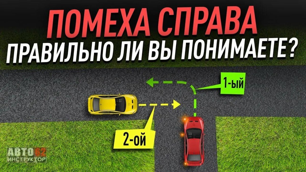 Помеха с права ПДД