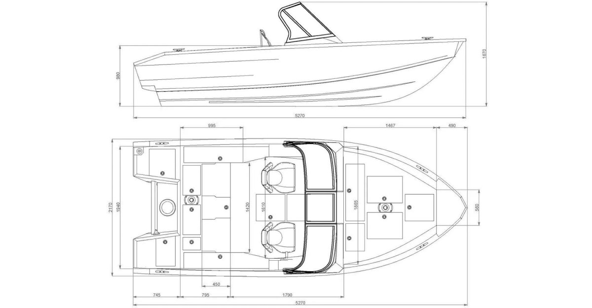 Лодка Windboat 4.6 DCX